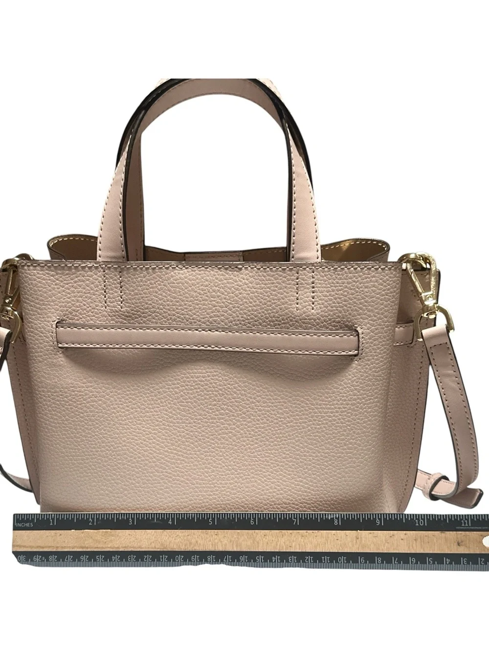 Michael Kors Pale Pink Leather Crossbody Satchel